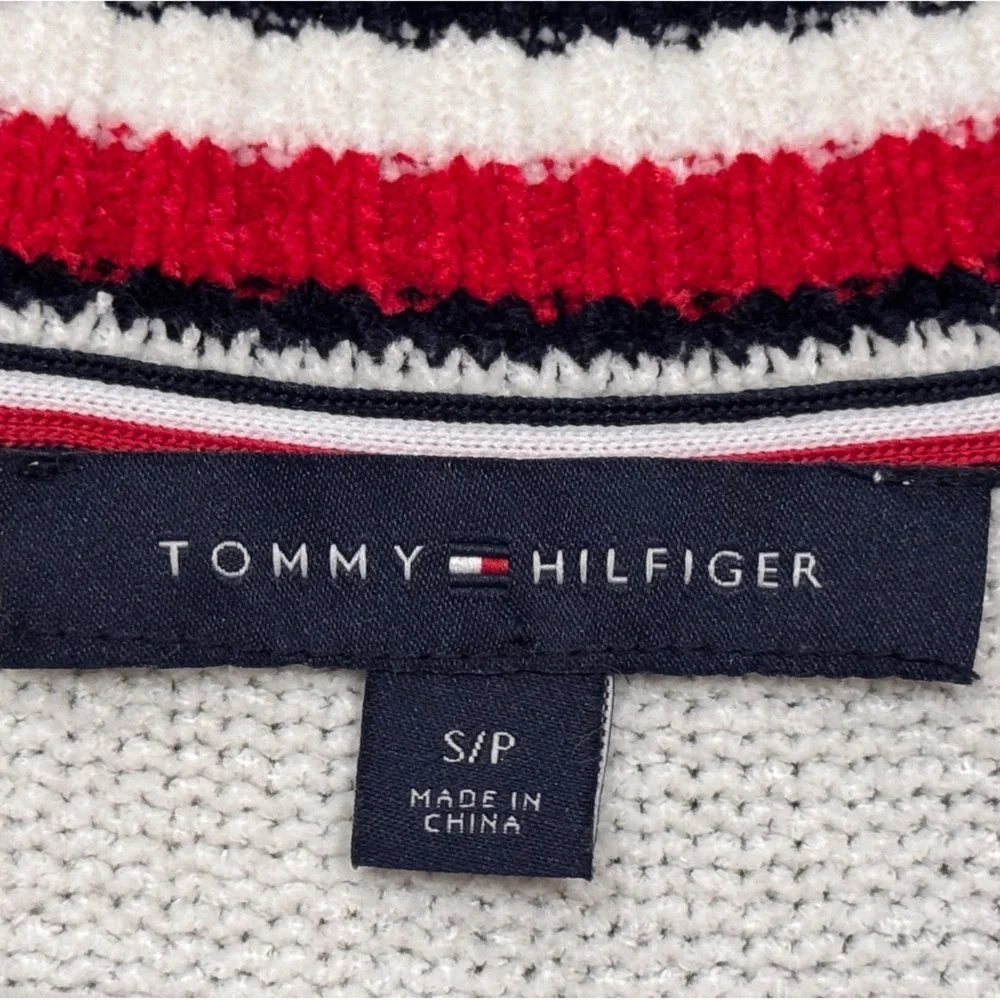 Tommy Hilfiger White V-Neck Sweater​​​ - Picture 3 of 4